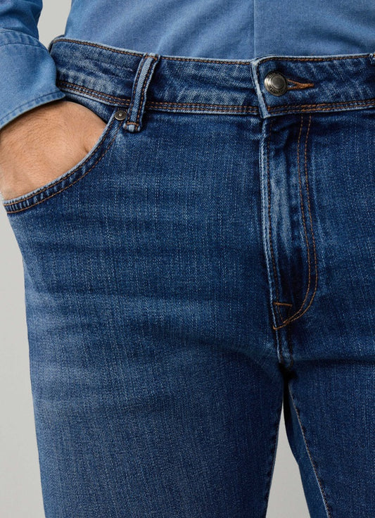 Slim Fit Vintage Wash Denim