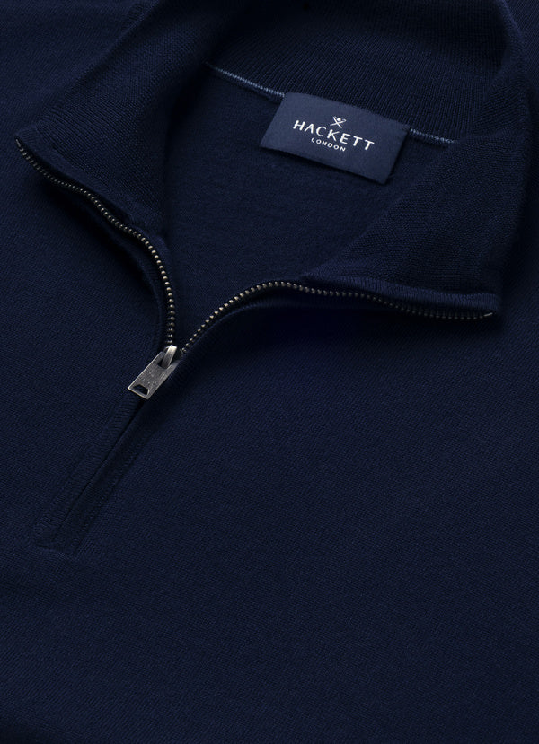 Merino Wool Quarter-Zip Jumper