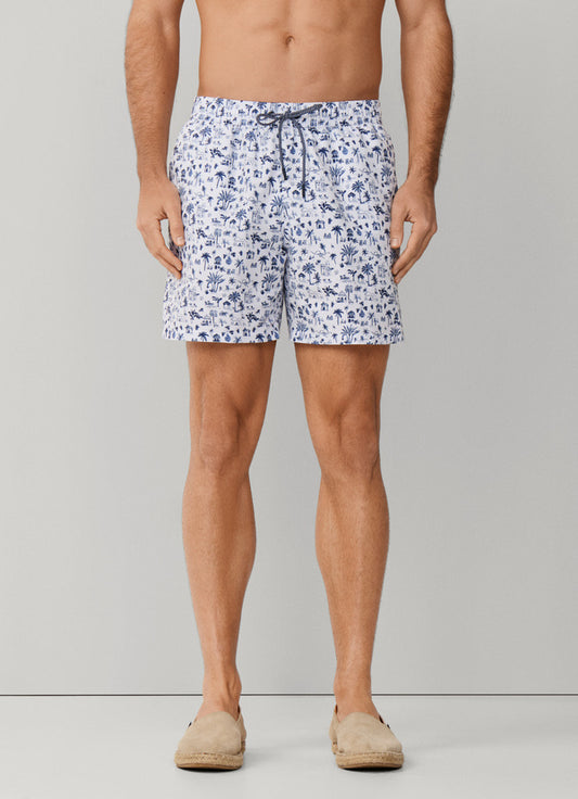 Resort Print Swim Trunk