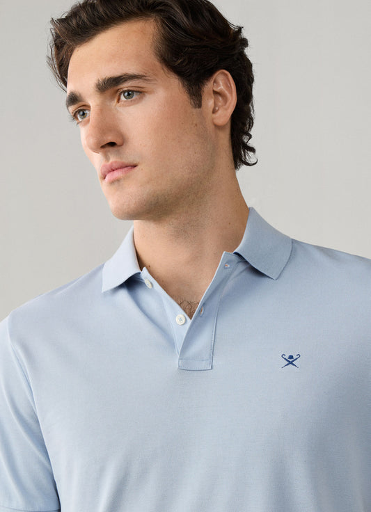 Classic Fit Short Sleeve Logo Pique Polo