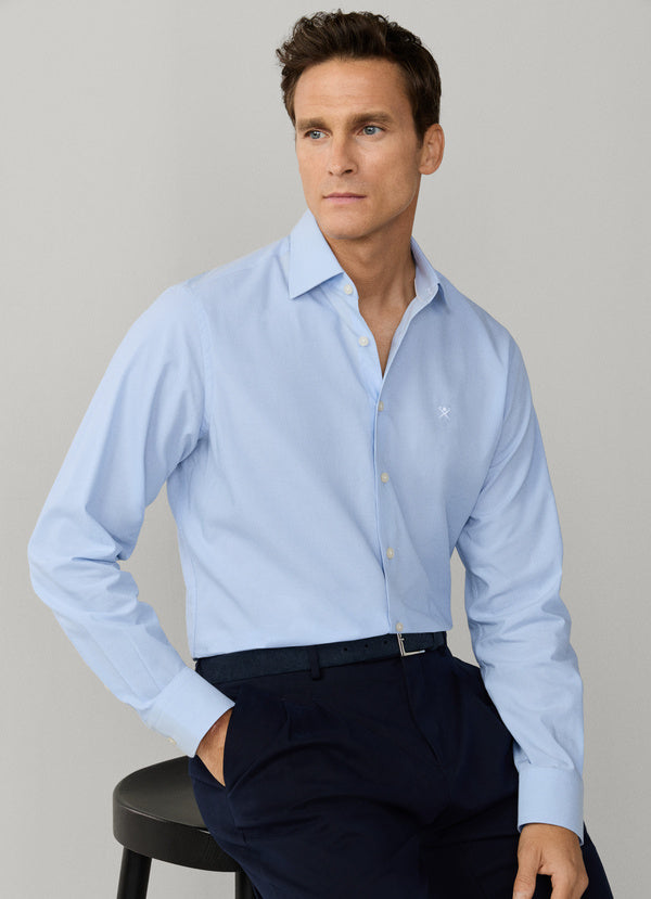 Classic Fit End-On-End Solid Shirt