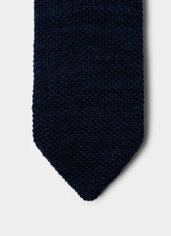 Cotton-Linen Knitted Tie