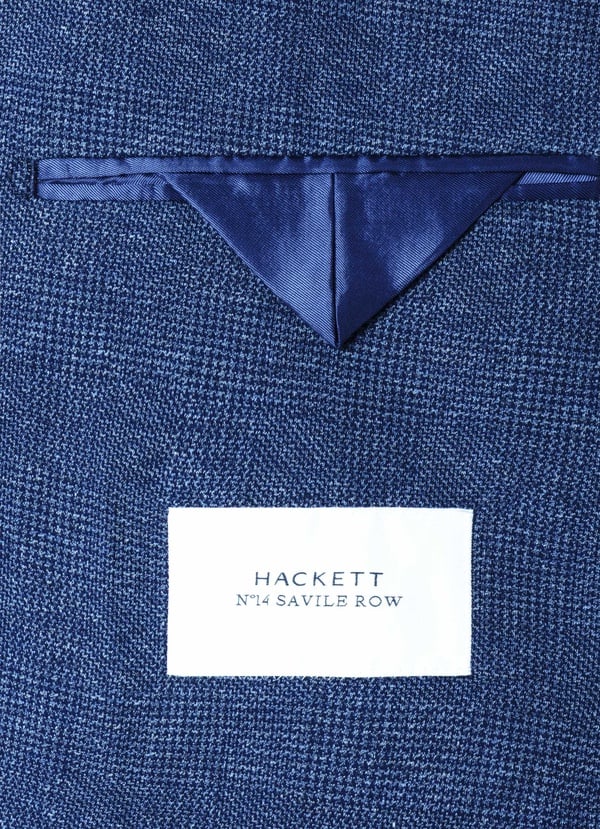 Cotton Knitted Glencheck Blazer