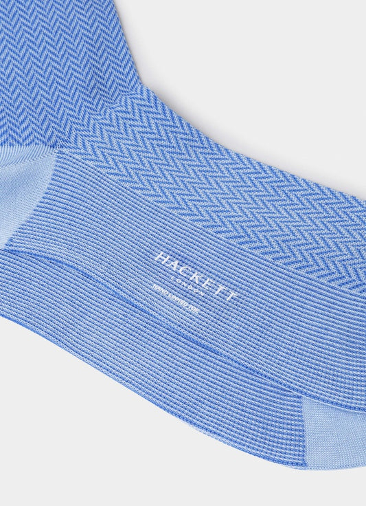 Mercerised Cotton Herringbone Socks