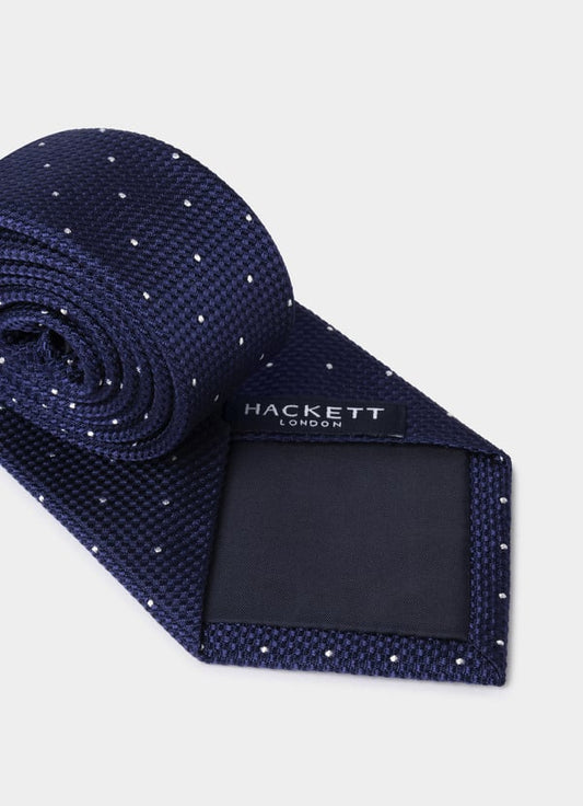 Dots Textured Silk Tie