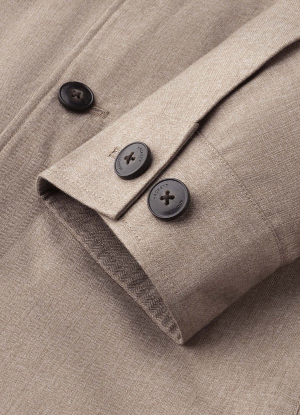 Herringbone Shirt Jacket