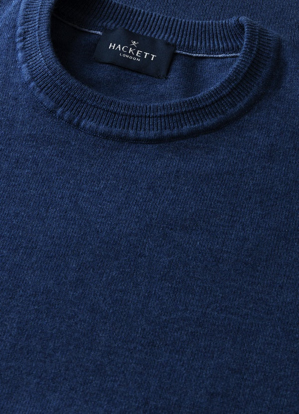 Cotton-Linen Knitted Crew-Neck Jumper