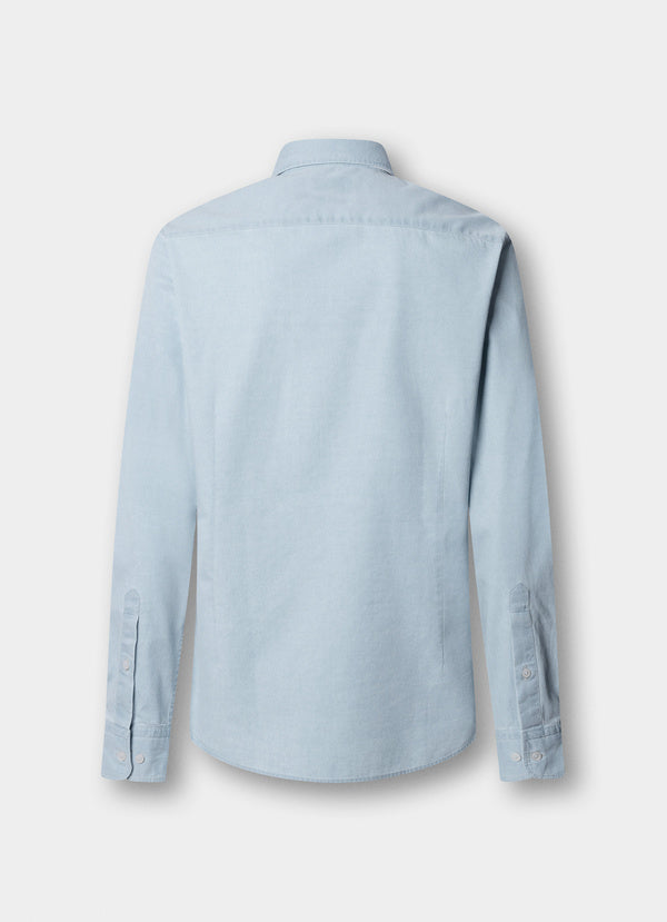 Tailored Fit Light Wasg Denim Shirt