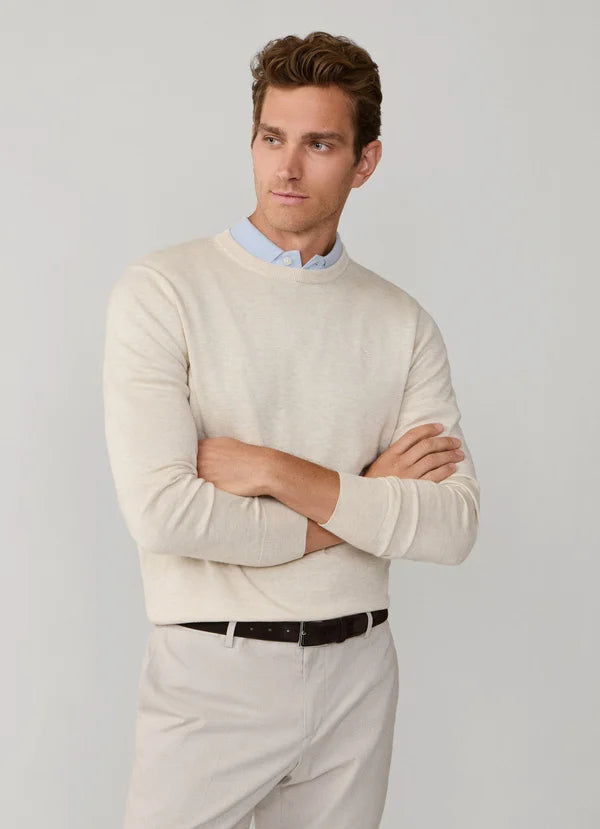 Cotton-Silk Crew-Neck Jumper