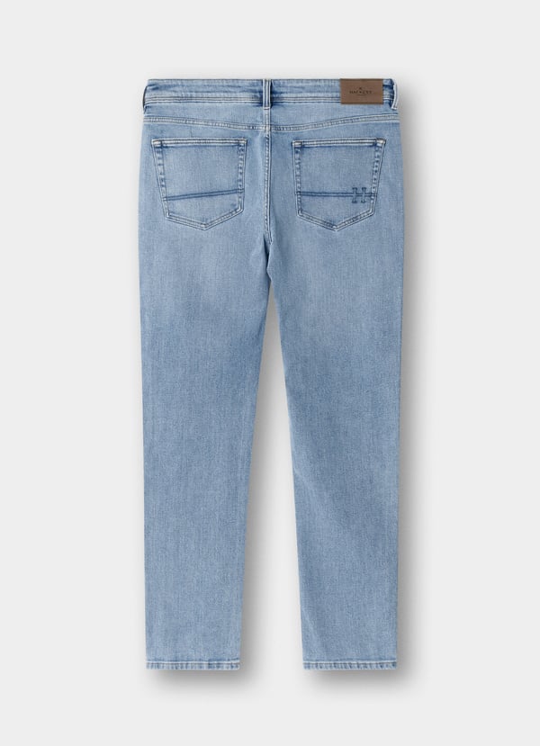 Branded Light Wash Denim