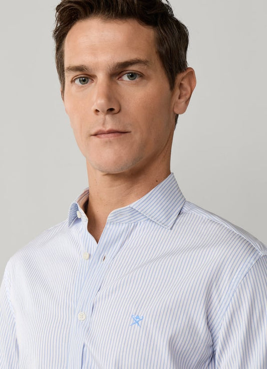 Classic Fit City Stripe Poplin Shirt