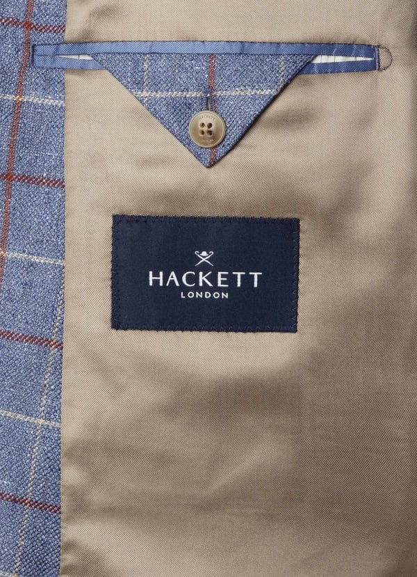 Silk-Wool Tattersall Blazer