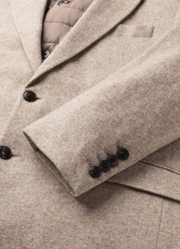 Wool 3-In-1 Blazer With Gilet