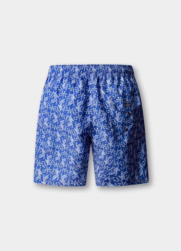 Tiger Print Swim Shorts