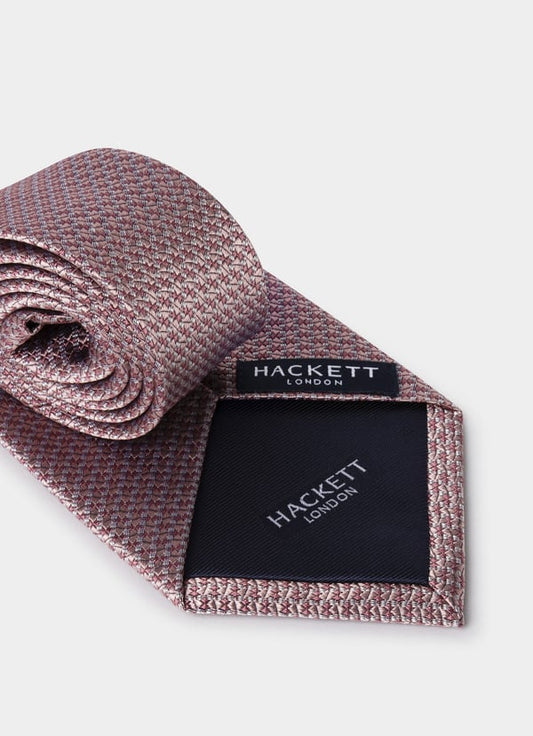 Textured Plain Silk Tie