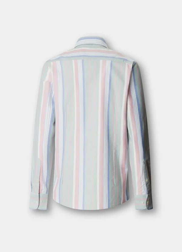Tailored Fit Multi Stripe Oxford Shirt