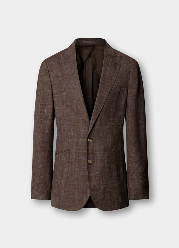 Wool-Silk Prince Of Wales Suit - Woven In Italy