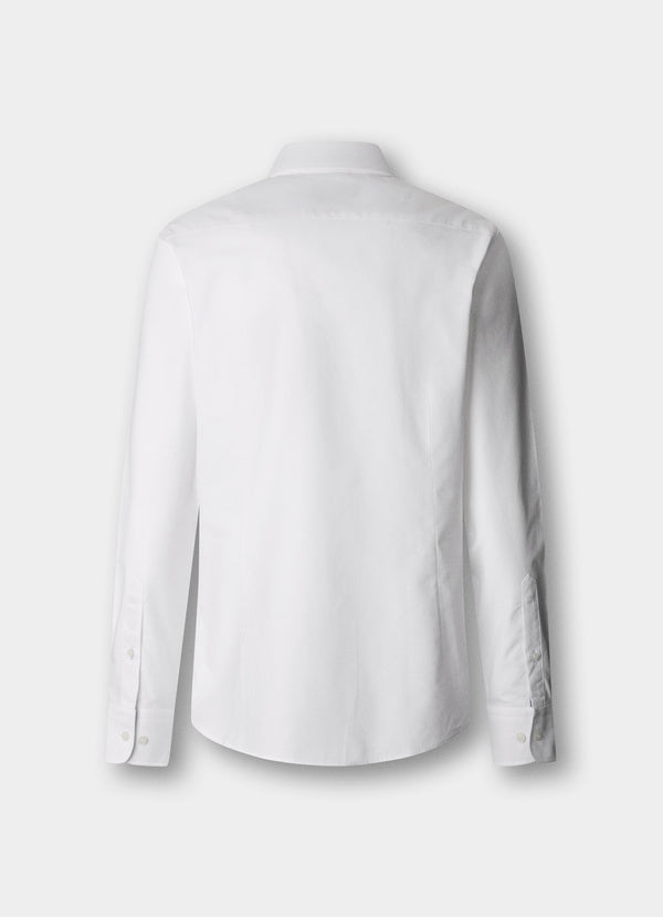 Tailored Fit White Oxford Multi-Trim Shirt
