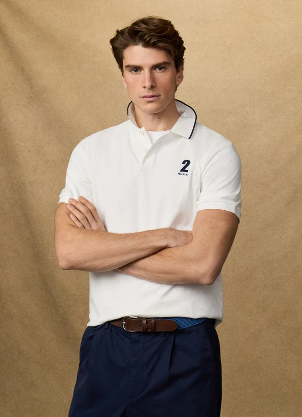 Classic Fit Short Sleeve Number Polo