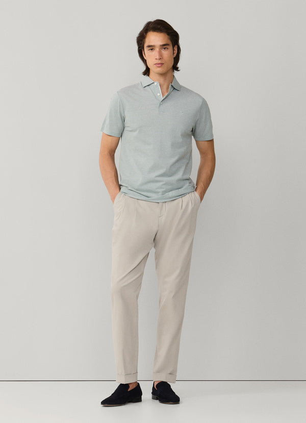 Regular Fit Double Pleat Chino