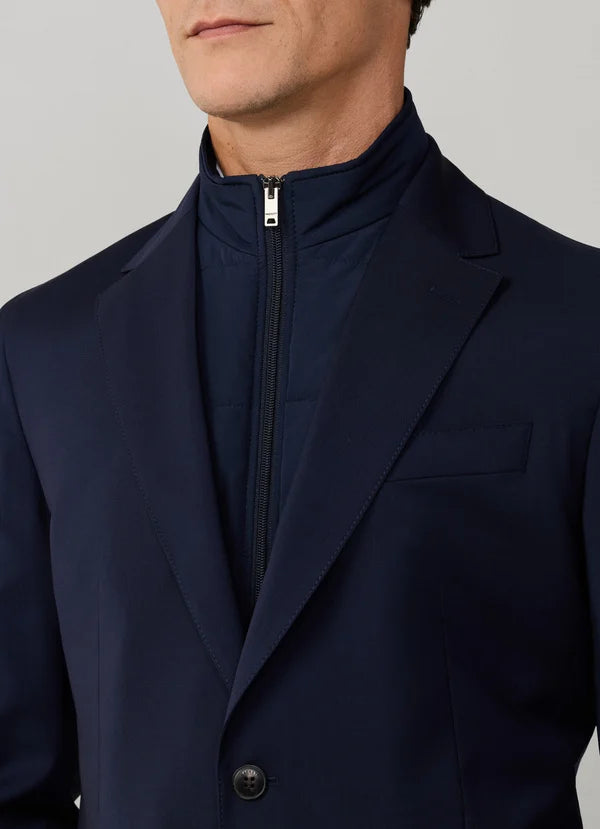 Tropical Wool Travel Blazer With Bib
