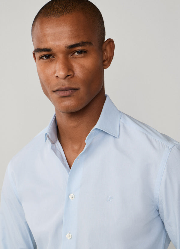 Tailored Fit Hairline Stripe Shirt