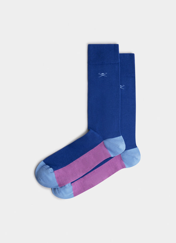 Combed Cotton Colour Block Socks