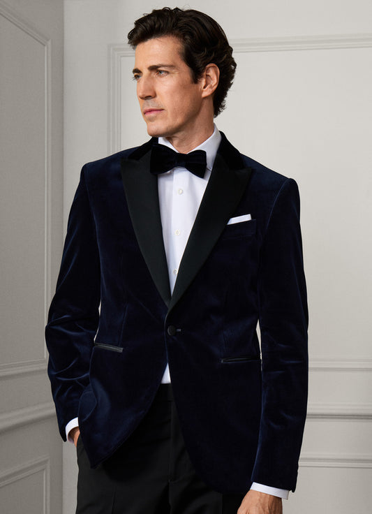 Peak Lapel Velvet Jacket