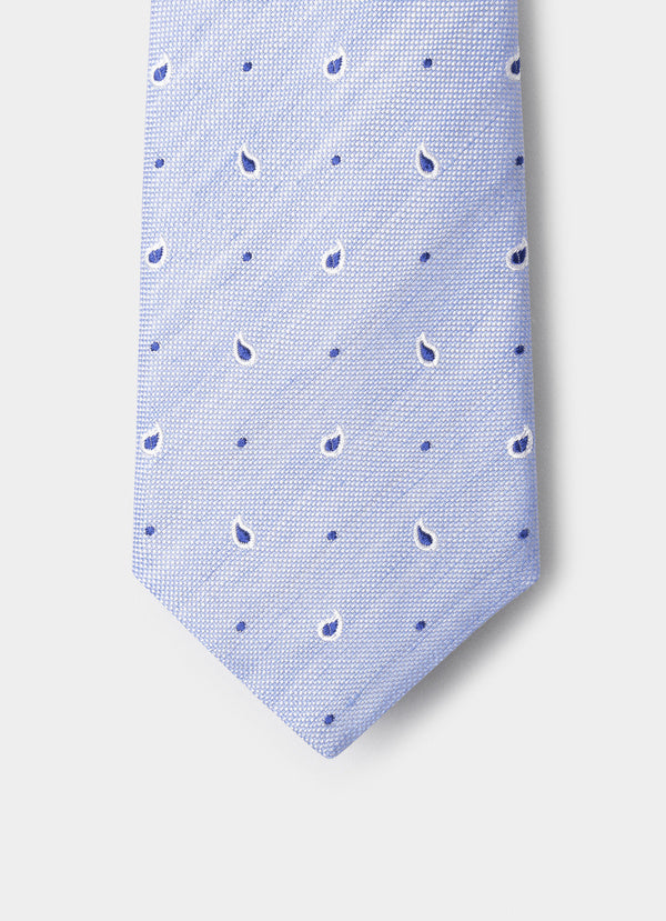 Paisley Silk Linen Tie