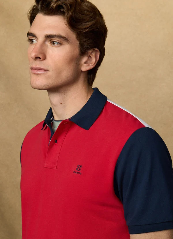Classic Fit Short Sleeve Colour Block Polo