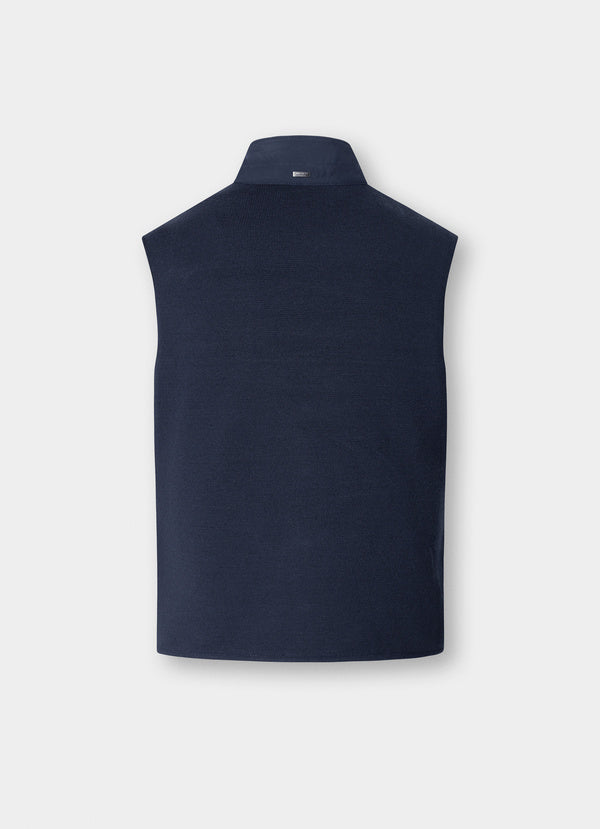 Sartorial Hybrid Knit Back Gilet