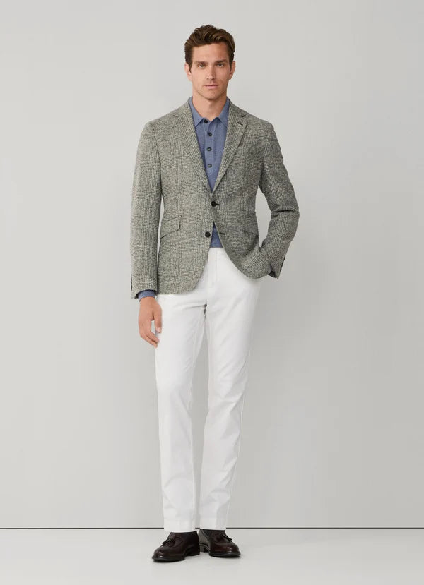 Cotton Glencheck Knit Blazer