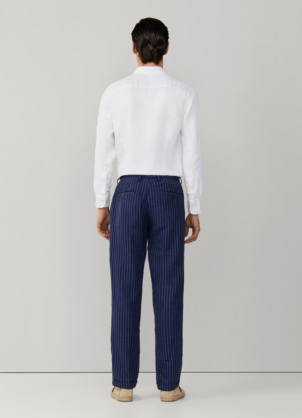 Relaxed Fit Regent Stripe Drawstring Chino
