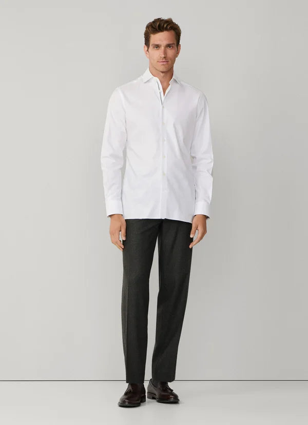 Slim Fit Kensington Wool Pleated Trouser