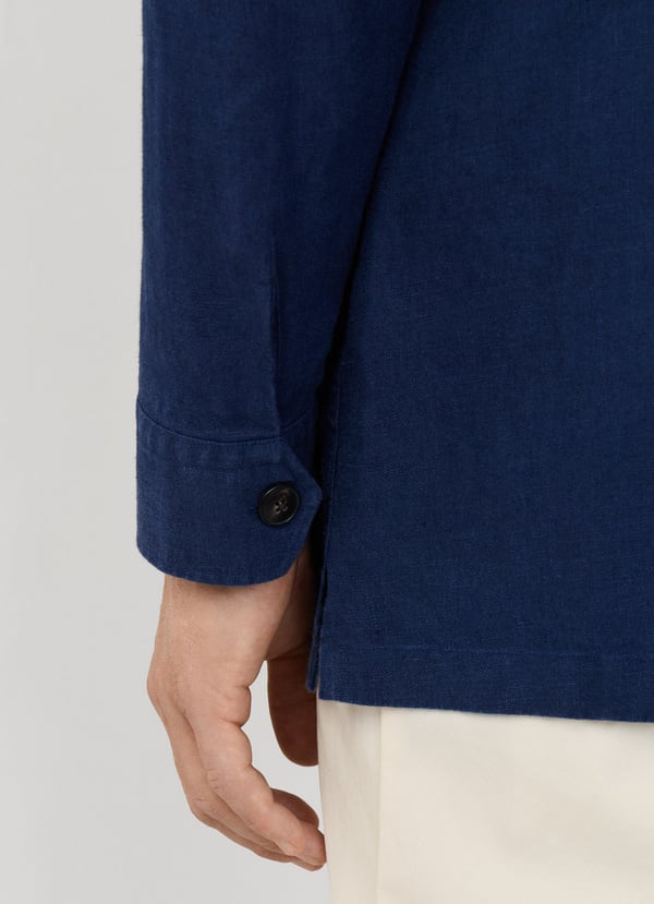 Linen Field Jacket Overshirt