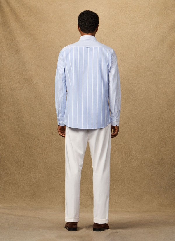 Classic Fit Patchwork Oxford Shirt
