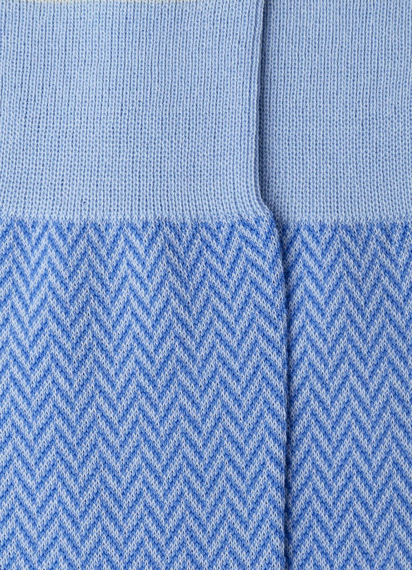Mercerised Cotton Herringbone Socks
