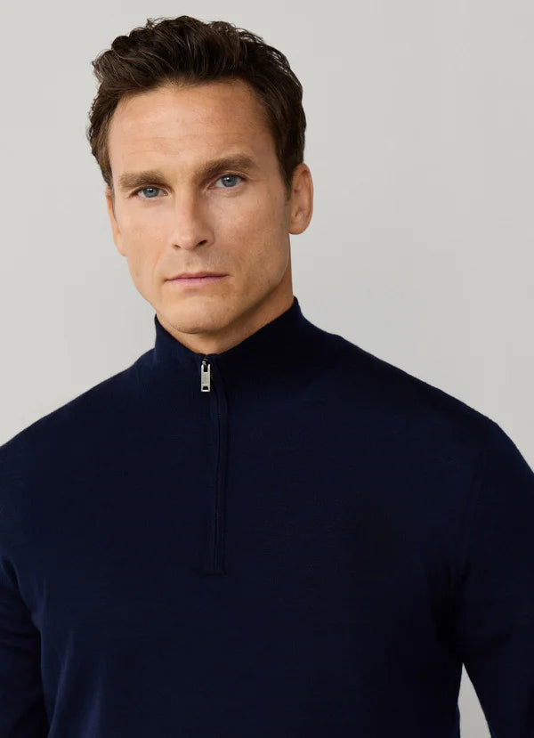 Merino Wool Quarter-Zip Jumper