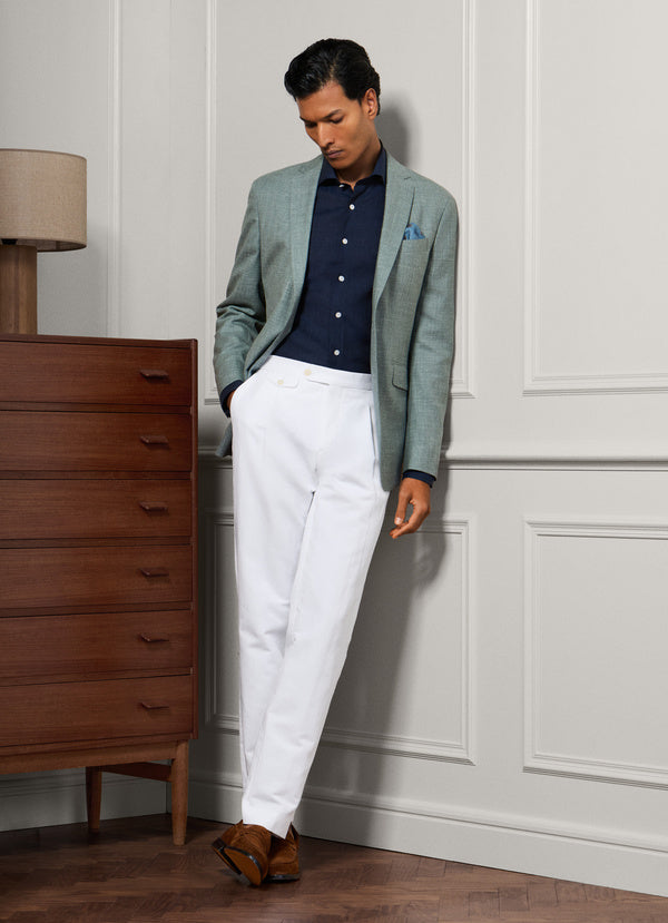 Classic Fit Sanderson Cotton-Linen Chinos