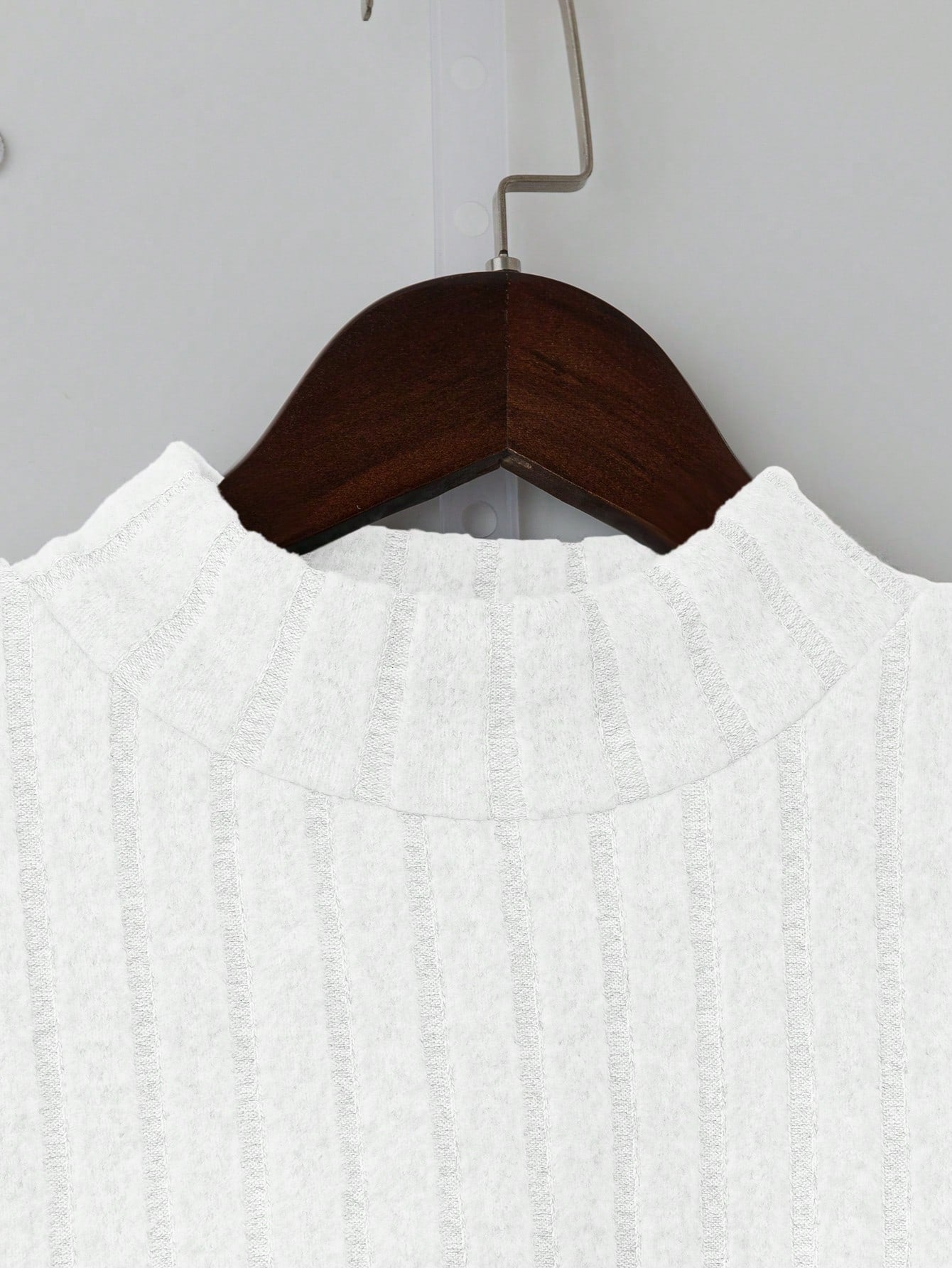 Thermal Lined Slim Fit Women's Casual Mock Neck Long Sleeve T-Shirt