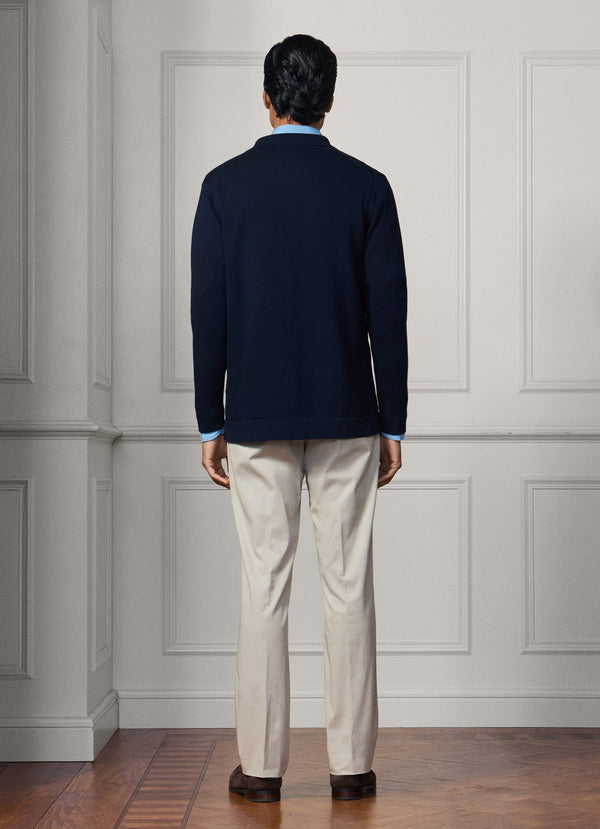 Cotton-Silk Knitted Overshirt - Woven In Italy