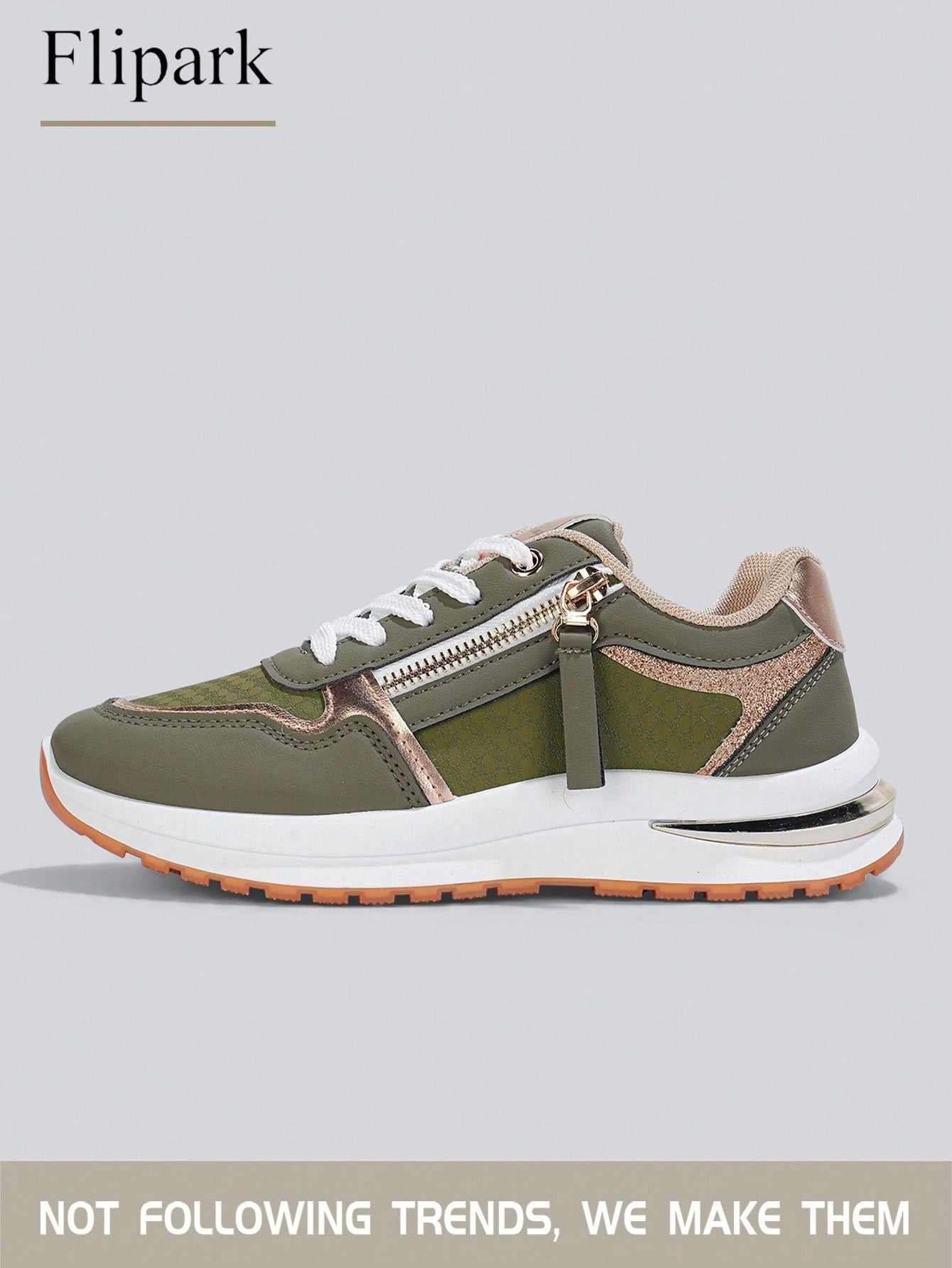 Women's Cushioned Supportive Athletic Walking Shoes, PU Leather Flexible Durable Low-Top Casual Sneakers