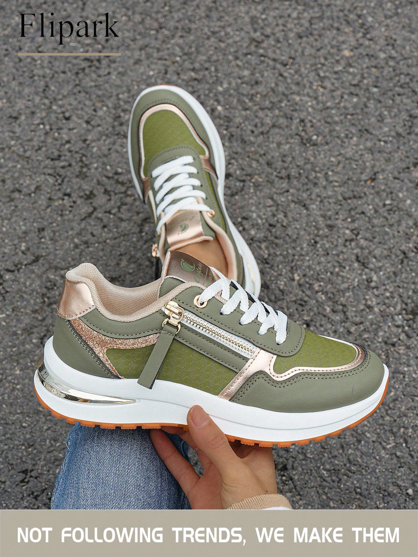 Women's Cushioned Supportive Athletic Walking Shoes, PU Leather Flexible Durable Low-Top Casual Sneakers