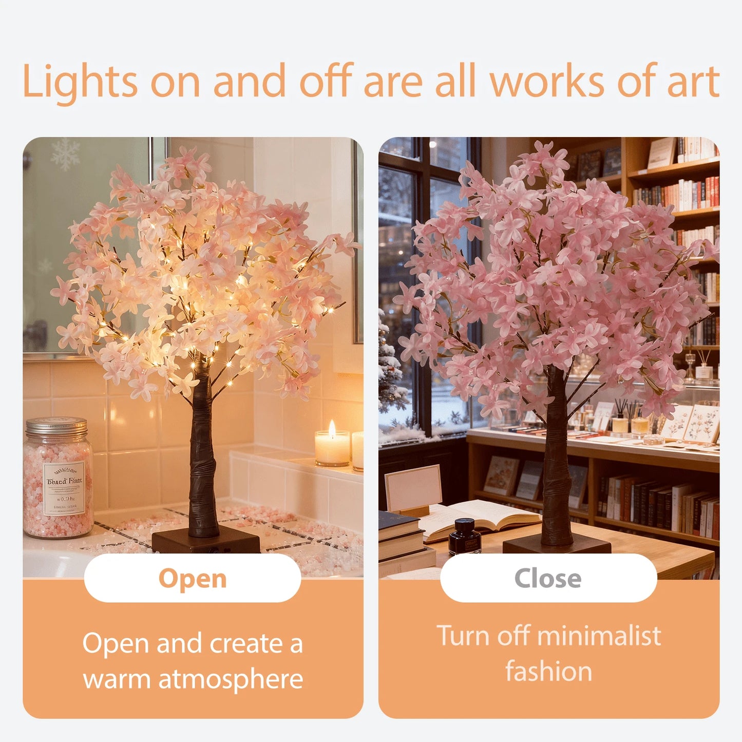 Dreamy Pink Sakura Tree Lamp