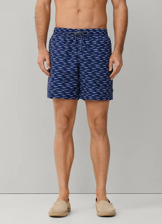 Sardine Print Swim Trunk