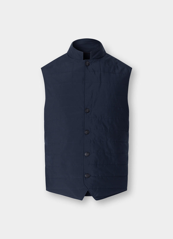 Sartorial Hybrid Knit Back Gilet