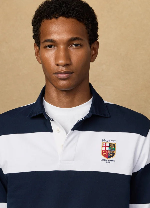 Classic Fit Lrc Striped Rugby Shirt