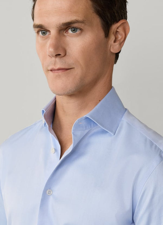 Tailored Fit Formal Herringbone Shirt