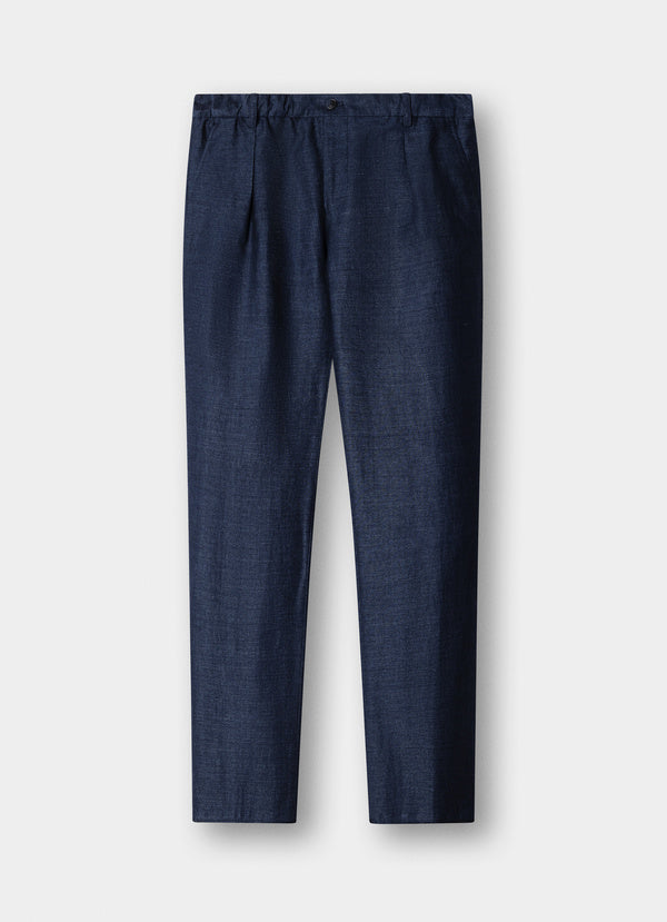 Regular Fit Linen-Cotton Blend Trouser