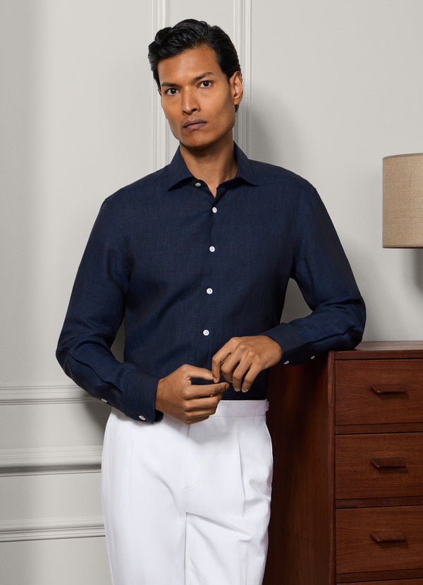Tailored Fit Linen Shirt